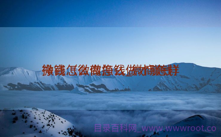 微商怎么做挣钱_微商怎样
挣钱（微商怎么做才赚钱）