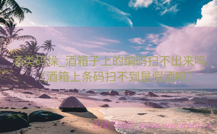 酒类码垛_酒箱子上的编码扫不出来吗（酒箱上条码扫不到是假酒吗）