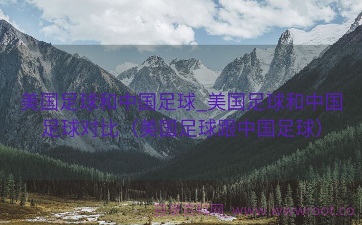 美国足球和中国足球_美国足球和中国足球对比（美国足球跟中国足球）
