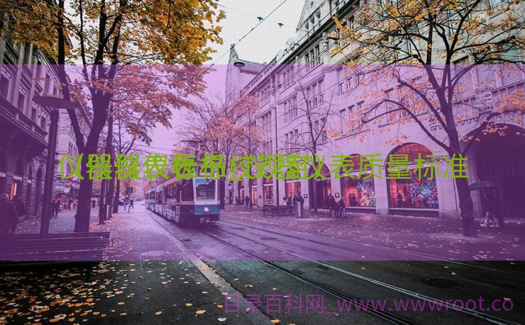 仪器仪表标书_仪器仪表质量标准

（仪器仪表标校规定）