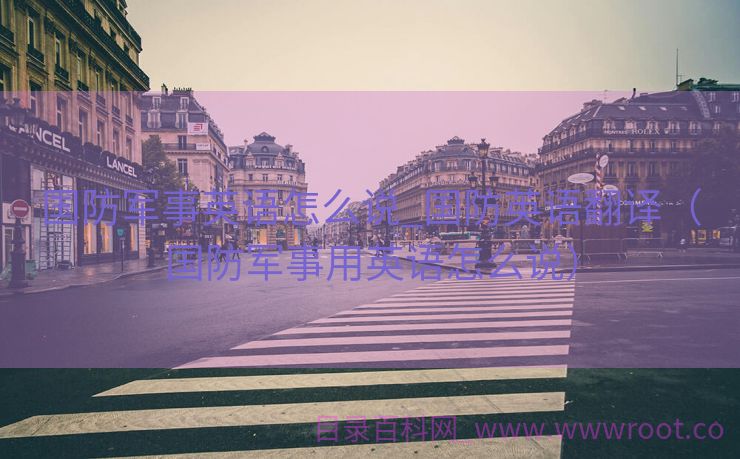 国防军事英语怎么说_国防英语翻译（国防军事用英语怎么说）