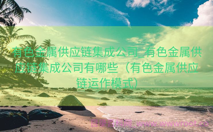 有色金属供应链集成公司_有色金属供应链集成公司有哪些（有色金属供应链运作模式）