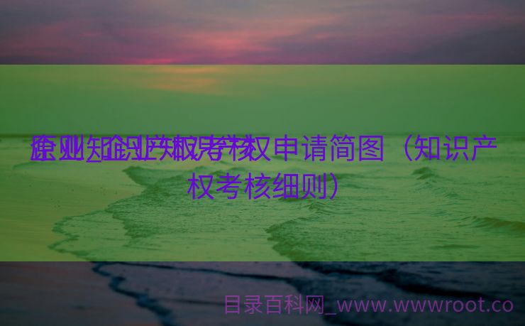 企业知识产权考核
原则_企业知识产权申请简图（知识产权考核细则）