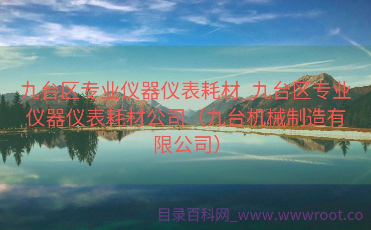 九台区专业仪器仪表耗材_九台区专业仪器仪表耗材公司（九台机械制造有限公司）