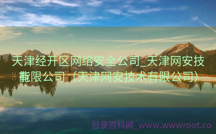 天津经开区网络安全公司_天津网安技能
有限公司（天津网安技术有限公司）
