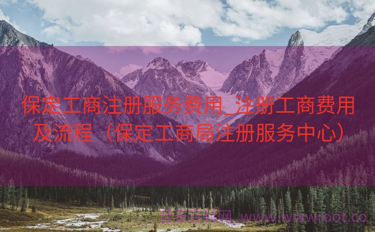 保定工商注册服务费用_注册工商费用及流程（保定工商局注册服务中心）
