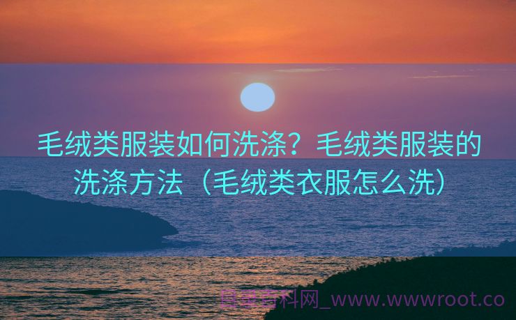 毛绒类服装如何洗涤？毛绒类服装的洗涤方法（毛绒类衣服怎么洗）