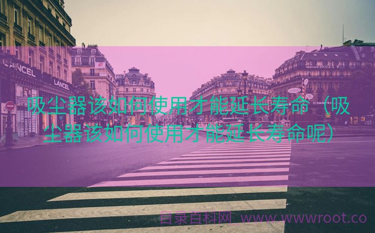 吸尘器该如何使用才能延长寿命（吸尘器该如何使用才能延长寿命呢）