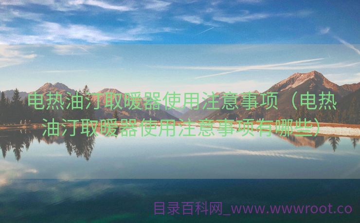电热油汀取暖器使用注意事项（电热油汀取暖器使用注意事项有哪些）