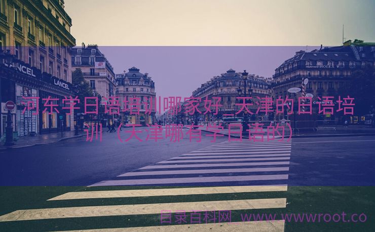 河东学日语培训哪家好_天津的日语培训（天津哪有学日语的）