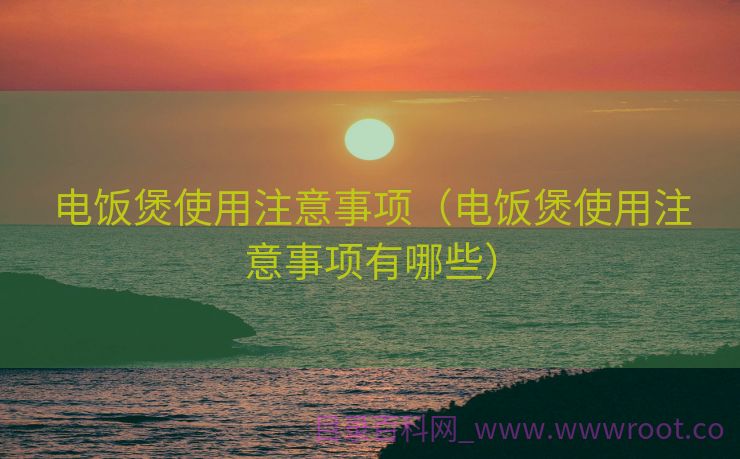 电饭煲使用注意事项（电饭煲使用注意事项有哪些）