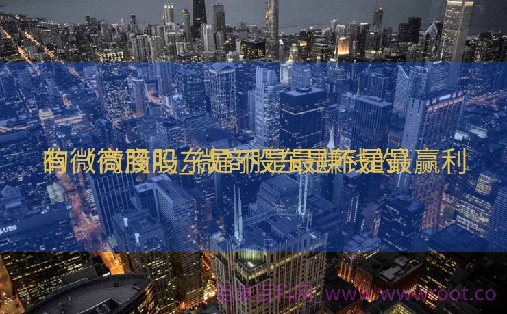 有微商股吗_微商股东是不是最赢利
的（微商股东是不是最赚钱的）