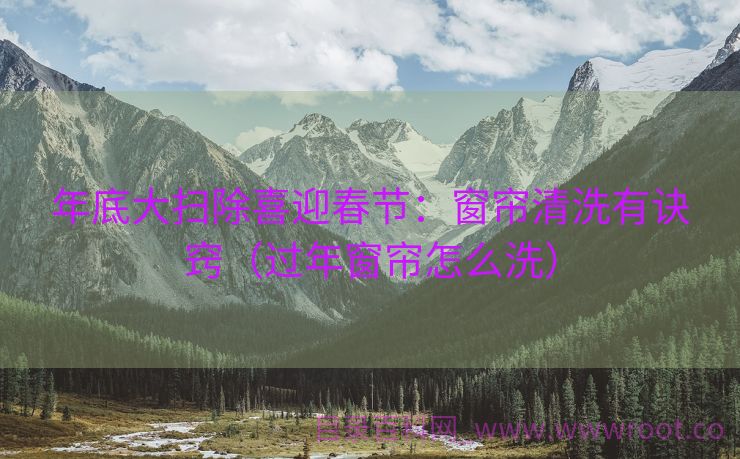 年底大扫除喜迎春节：窗帘清洗有诀窍（过年窗帘怎么洗）