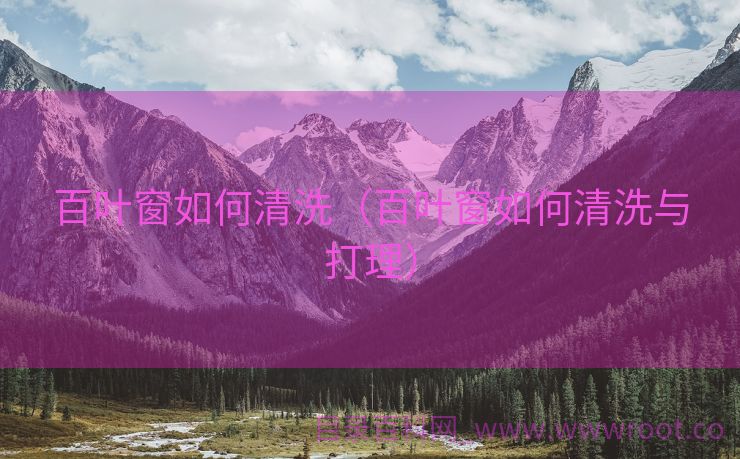 百叶窗如何清洗（百叶窗如何清洗与打理）