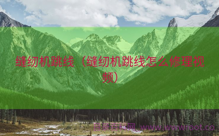 缝纫机跳线（缝纫机跳线怎么修理视频）