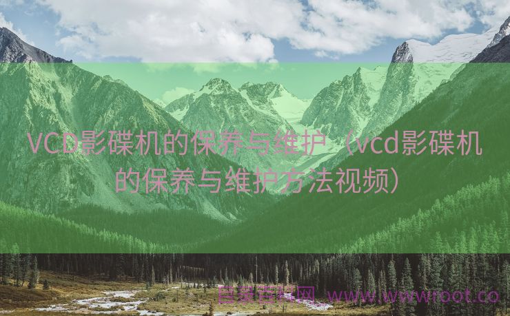 VCD影碟机的保养与维护（vcd影碟机的保养与维护方法视频）