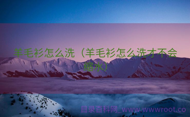 羊毛衫怎么洗（羊毛衫怎么洗才不会缩水）