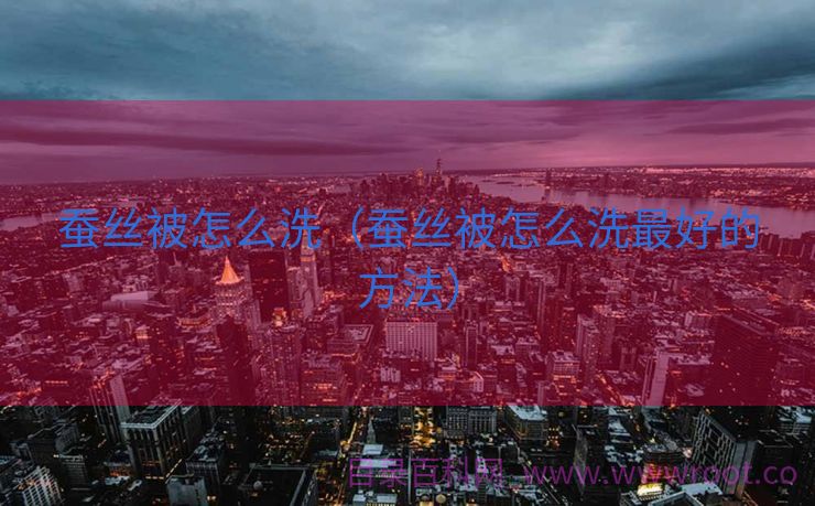 蚕丝被怎么洗（蚕丝被怎么洗最好的方法）