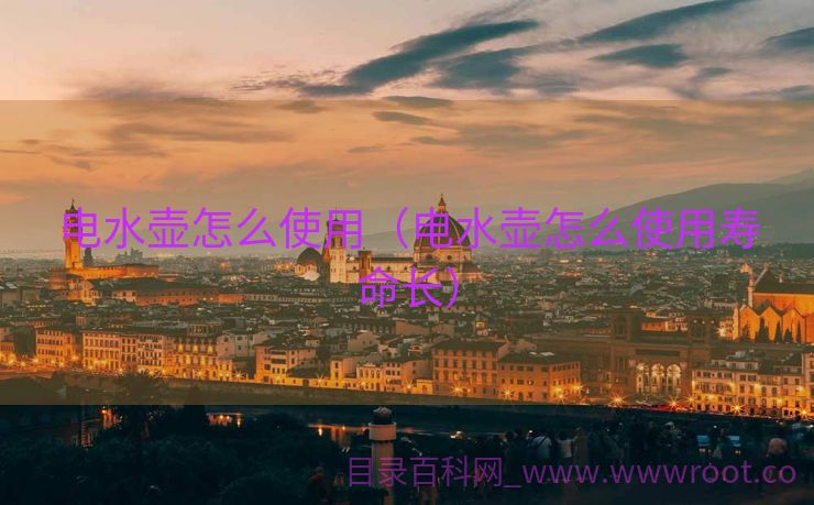 电水壶怎么使用（电水壶怎么使用寿命长）