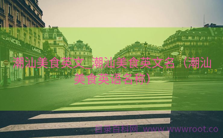 潮汕美食英文_潮汕美食英文名（潮汕美食英语名称）