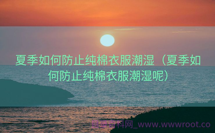 夏季如何防止纯棉衣服潮湿（夏季如何防止纯棉衣服潮湿呢）