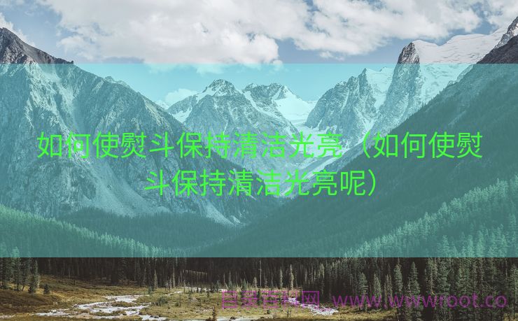 如何使熨斗保持清洁光亮（如何使熨斗保持清洁光亮呢）
