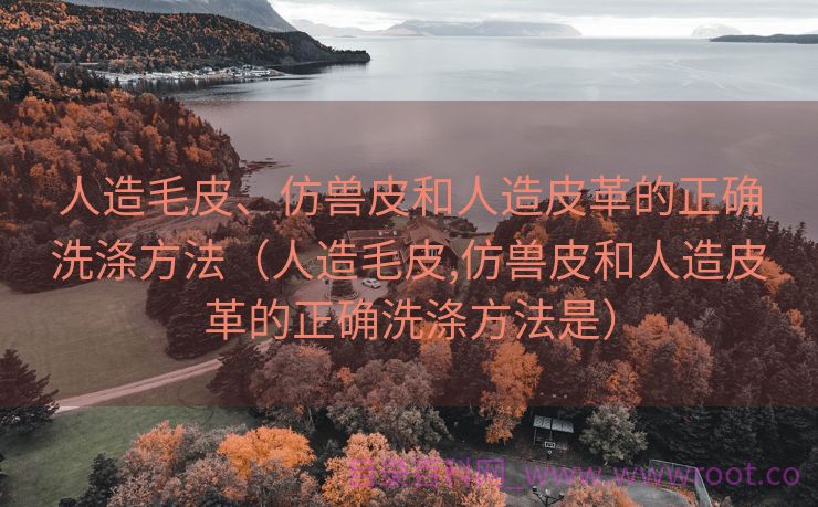 人造毛皮、仿兽皮和人造皮革的正确洗涤方法（人造毛皮,仿兽皮和人造皮革的正确洗涤方法是）