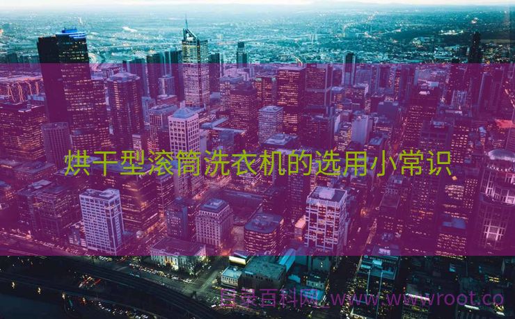 烘干型滚筒洗衣机的选用小常识