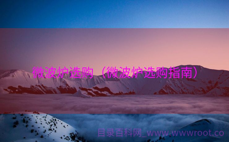 微波炉选购（微波炉选购指南）