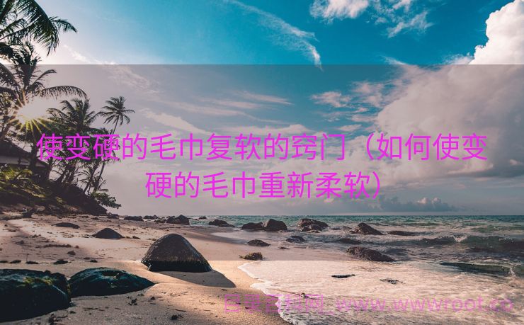 使变硬的毛巾复软的窍门（如何使变硬的毛巾重新柔软）