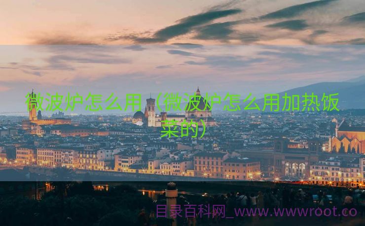 微波炉怎么用（微波炉怎么用加热饭菜的）