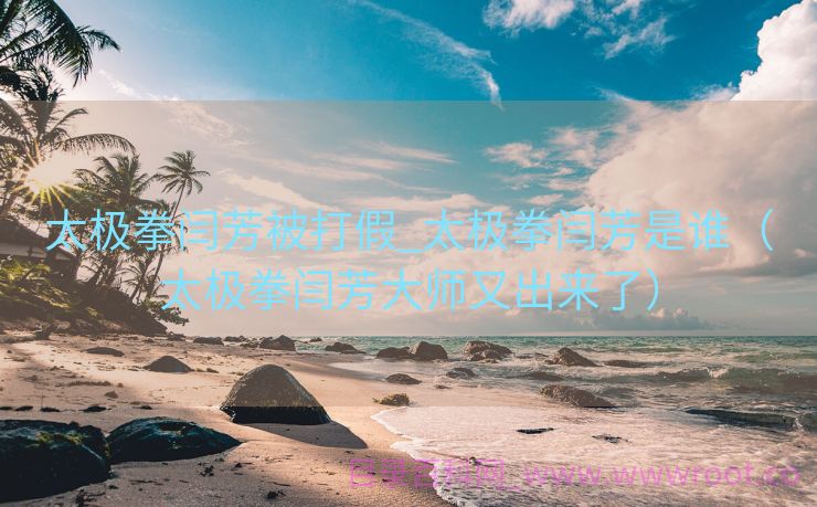太极拳闫芳被打假_太极拳闫芳是谁（太极拳闫芳大师又出来了）