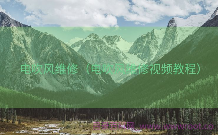 电吹风维修（电吹风维修视频教程）