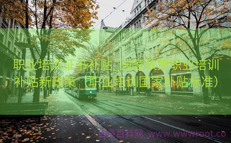 职业培训证书补贴_国家政策职业培训补贴新政策（职业培训国家补贴标准）