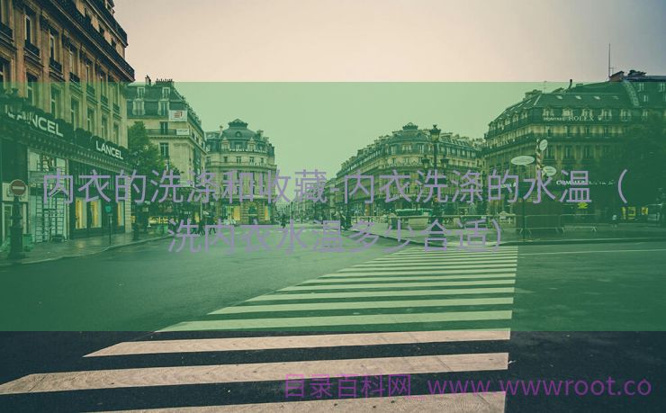 内衣的洗涤和收藏-内衣洗涤的水温（洗内衣水温多少合适）