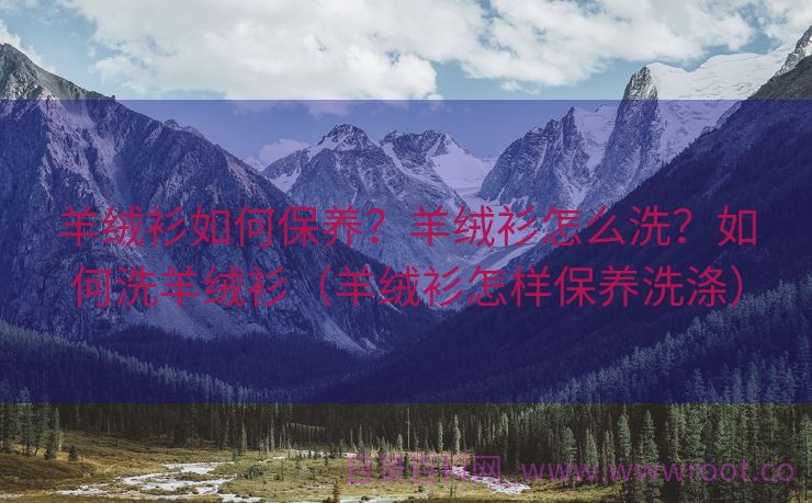 羊绒衫如何保养？羊绒衫怎么洗？如何洗羊绒衫（羊绒衫怎样保养洗涤）