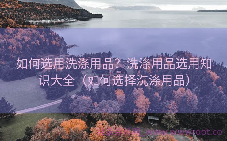 如何选用洗涤用品？洗涤用品选用知识大全（如何选择洗涤用品）