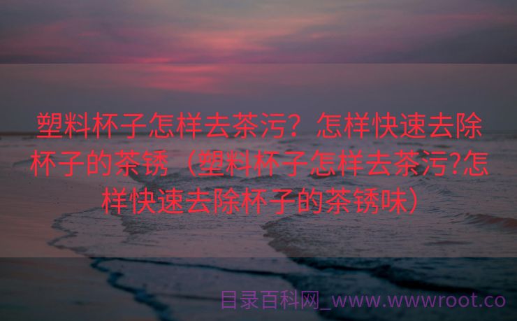 塑料杯子怎样去茶污？怎样快速去除杯子的茶锈（塑料杯子怎样去茶污?怎样快速去除杯子的茶锈味）