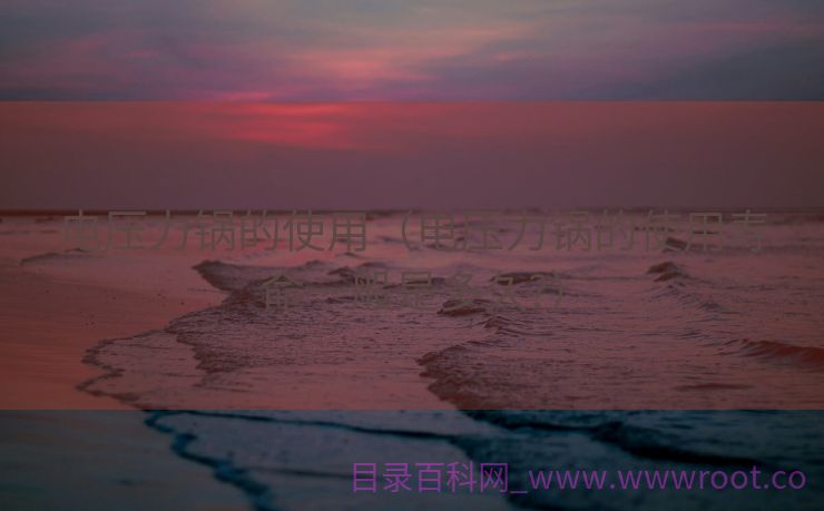 电压力锅的使用（电压力锅的使用寿命一般是多久?）