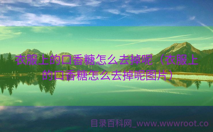 衣服上的口香糖怎么去掉呢（衣服上的口香糖怎么去掉呢图片）