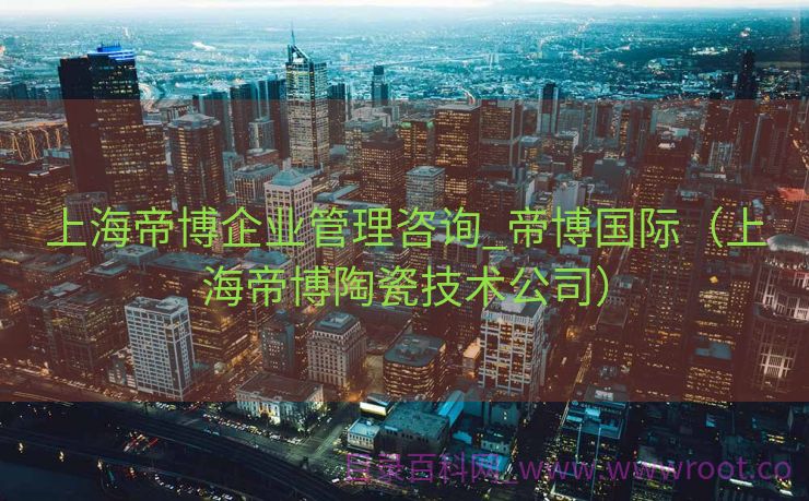 上海帝博企业管理咨询_帝博国际（上海帝博陶瓷技术公司）
