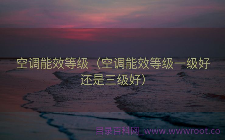 空调能效等级（空调能效等级一级好还是三级好）
