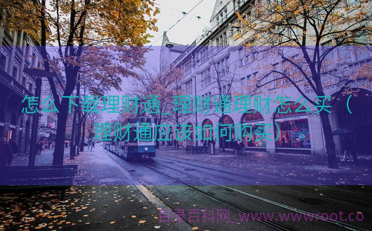 怎么下载理财通_理财通理财怎么买（理财通应该如何购买）