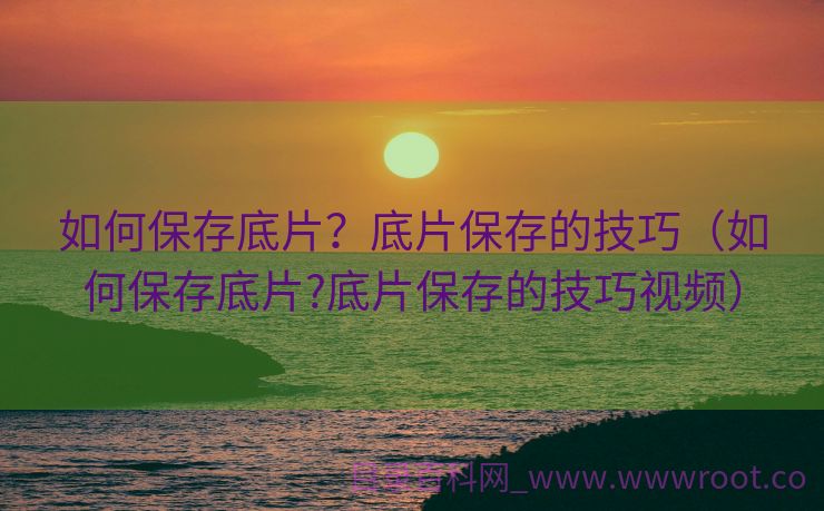 如何保存底片？底片保存的技巧（如何保存底片?底片保存的技巧视频）