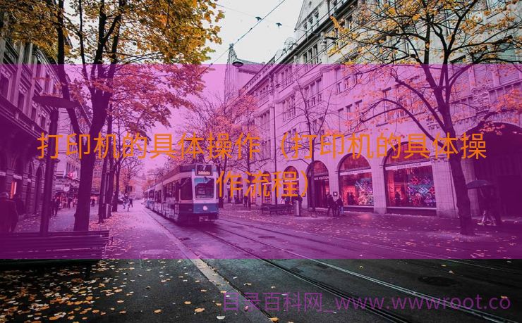 打印机的具体操作（打印机的具体操作流程）