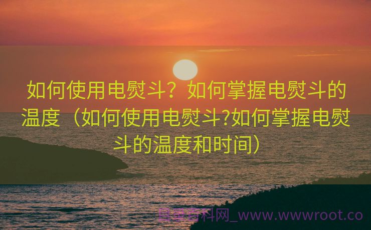 如何使用电熨斗？如何掌握电熨斗的温度（如何使用电熨斗?如何掌握电熨斗的温度和时间）