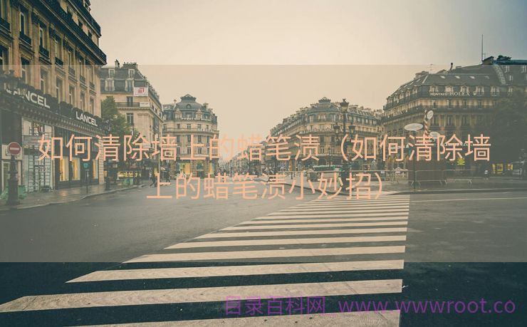 如何清除墙上的蜡笔渍（如何清除墙上的蜡笔渍小妙招）