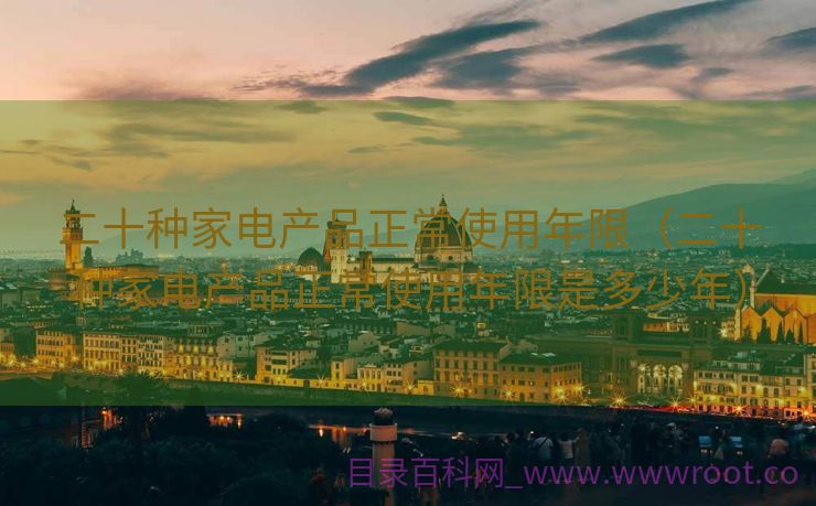 二十种家电产品正常使用年限（二十种家电产品正常使用年限是多少年）