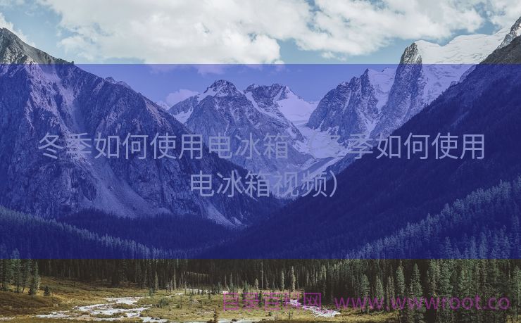 冬季如何使用电冰箱（冬季如何使用电冰箱视频）