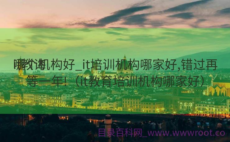 it教诲
哪个机构好_it培训机构哪家好,错过再等一年!（it教育培训机构哪家好）